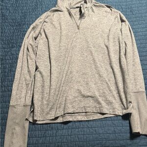 Nike Gray Quarter-Zip Sweater